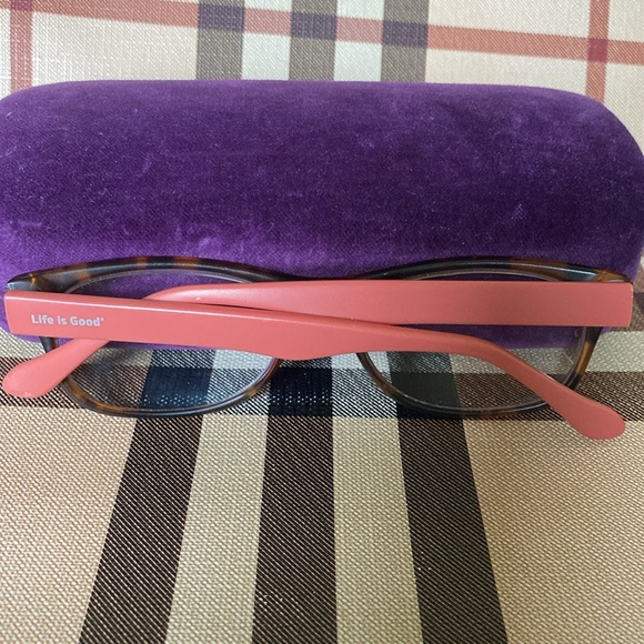 Tortoise Brown Frames Pinkish Arms Readers Strength 2.5 - Picture 3 of 11